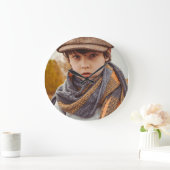CUSTOM-FOTO-WANDEL GROßE WANDUHR (Zuhause)