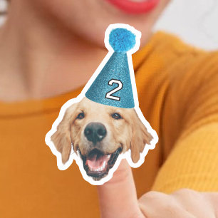 Custom Foto Waterproof Vinyl Dog Geburtstag Aufkleber