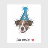 Custom Foto Waterproof Vinyl Hund Mama Geburtstag Aufkleber (Blatt)