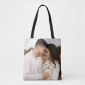 Custom Foto Wedding Bridal Personalisiert Tasche (Vorderseite)