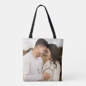 Custom Foto Wedding Bridal Personalisiert Tasche (Rückseite)