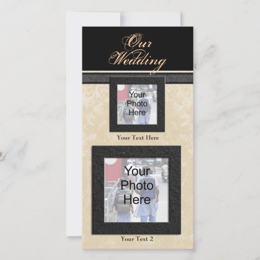 Custom Foto Wedding Card, Classic Foto Cards (Vorderseite)