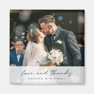 Custom Foto Wedding Danke Magnet
