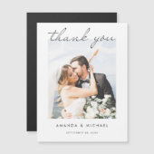 Custom Foto Wedding Danke Magnet Template (Vorne/Hinten)