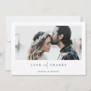 Custom Foto Wedding Dankeskarte