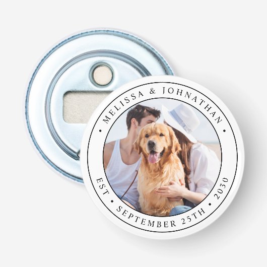 Custom Foto Wedding Flaschenöffner (Vorderseite)