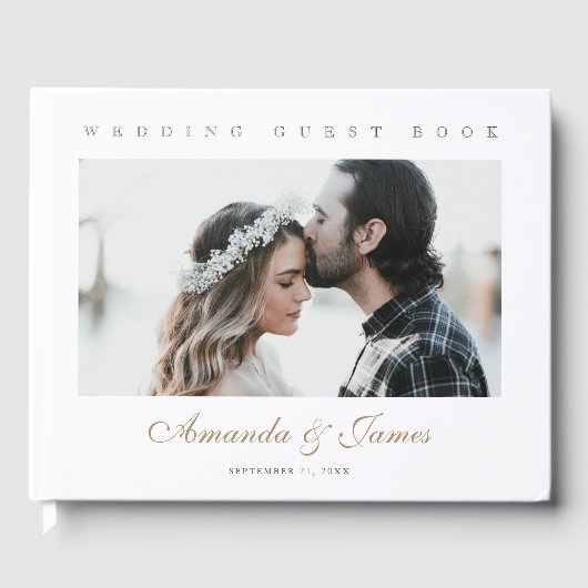 Custom Foto Wedding Gästebuch (Vorderseite)