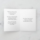 Custom Foto Wedding Gold Frame Gratulation Karte (Innenseite)