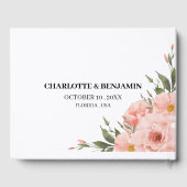 Custom Foto Wedding Guest Book Gästebuch (Rückseite)