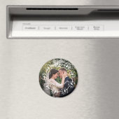 Custom Foto Wedding Happy Anniversary Magnet (In Situ (Geschirrspüler))