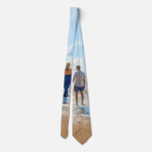 Custom Foto Wedding Neck Tie Ihre Liebe Fotos Krawatte (Rückseite)