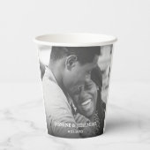 Custom Foto Wedding Pappbecher (Rückseite)