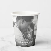 Custom Foto Wedding Pappbecher (Vorderseite)