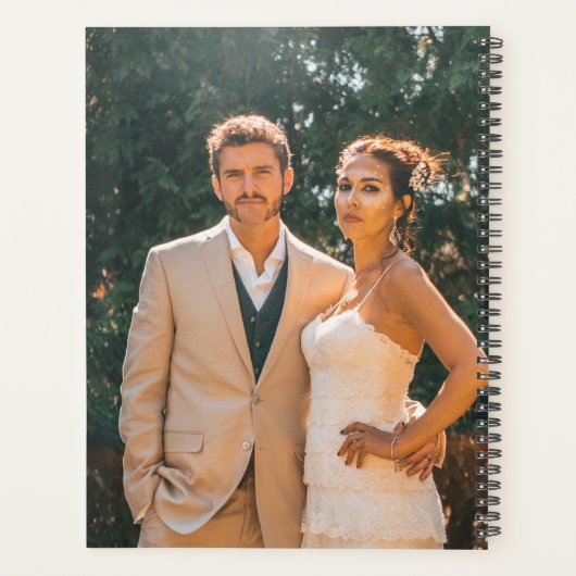 Custom Foto Wedding Planner Notebook Planer (Rückseite)
