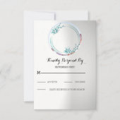 Custom Foto Wedding RSVP Karte (Vorderseite)