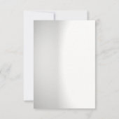 Custom Foto Wedding RSVP Karte (Rückseite)