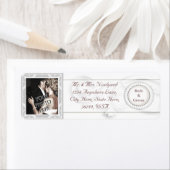 Custom Foto Wedding Rücksendeadressen-Aufkleber (Insitu)