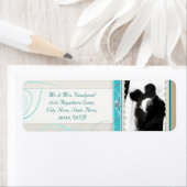 Custom Foto Wedding Rücksendeadressen-Aufkleber (Insitu)