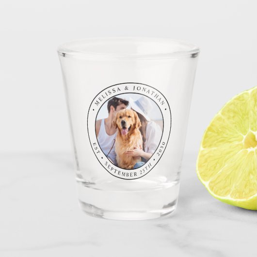 Custom Foto Wedding Schnapsglas (Vorderseite)