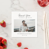 Custom Foto Wedding Serviette (Beispiel)