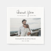 Custom Foto Wedding Serviette (Vorderseite)