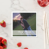 Custom Foto Wedding Serviette (Beispiel)