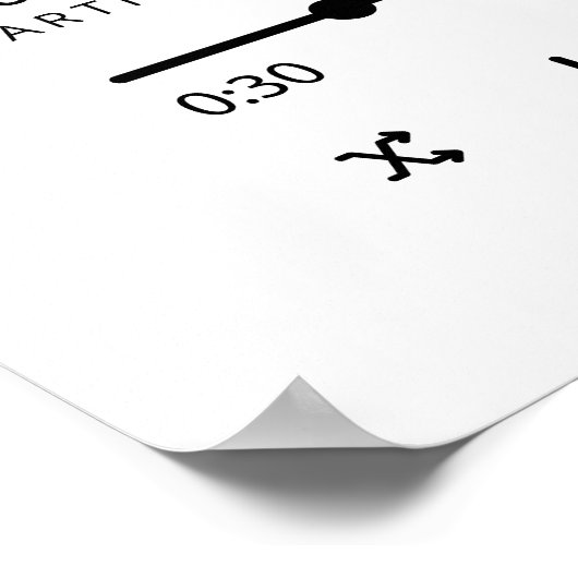 Custom Foto Wedding Song Poster (Ecke)