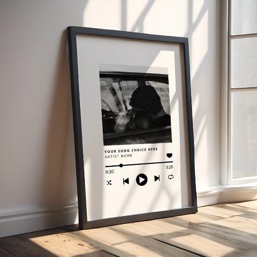 Custom Foto Wedding Song Poster