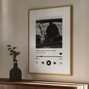 Custom Foto Wedding Song Poster