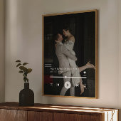 Custom Foto Wedding Song Poster