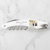 Custom Foto Wedding Trauzeuge Gefallen Kellnermesser (Rückseite)