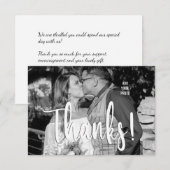 Custom Foto Wedding Vielen Dank Dankeskarte (Vorne/Hinten)