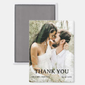 Custom Foto Wedding Vielen Dank Magnet (Vorderseite/Rückseite)