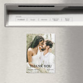 Custom Foto Wedding Vielen Dank Magnet (In Situ (Geschirrspüler))