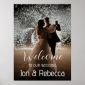 Custom Foto Wedding Welcome Poster (Vorne)
