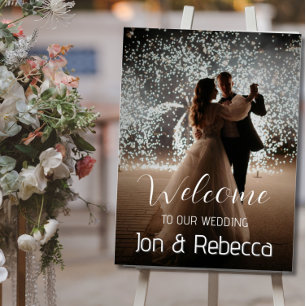 Custom Foto Wedding Welcome Poster