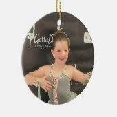 Custom Foto Weihnachten Keramik Ornament (Rechts)