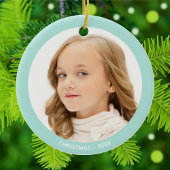 Custom Foto Weihnachten Keramik Ornament
