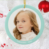 Custom Foto Weihnachten Keramik Ornament