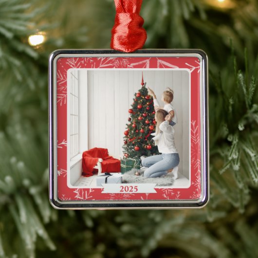 Custom Foto Weihnachten Ornament Aus Metall (Baum)