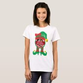 Custom Foto Weihnachts-Elf-T - Shirt (Vorne ganz)