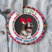 Custom Foto Weihnachts-Hund Mama Mum Colorful Button (Beispiel)