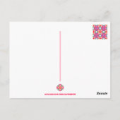 Custom Foto Weihnachts-Hund Mama Mum Vater Farbenf Postkarte (Rückseite)