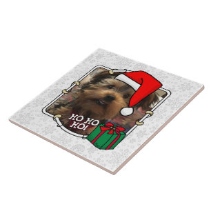 Custom Foto Weihnachts-Weihnachtsmannmütze Pet HO Fliese