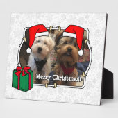Custom Foto Weihnachts-Weihnachtsmannmütze Pet HO Fotoplatte (Seite)