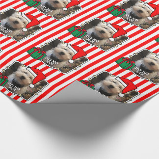 Custom Foto Weihnachts-Weihnachtsmannmütze Pet HO Geschenkpapier