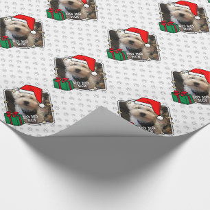 Custom Foto Weihnachts-Weihnachtsmannmütze Pet HO Geschenkpapier