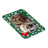 Custom Foto Weihnachts-Weihnachtsmannmütze Pet HO  Magnet (Rechte Seite)