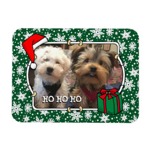 Custom Foto Weihnachts-Weihnachtsmannmütze Pet HO Magnet