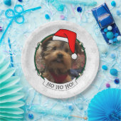Custom Foto Weihnachts-Weihnachtsmannmütze Pet HO Pappteller (Party)
